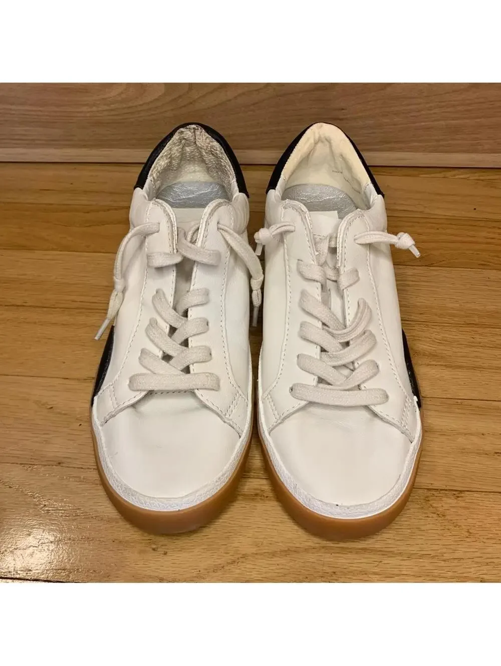 Dolce Vita Zina Black and White Sneakers - Size 6